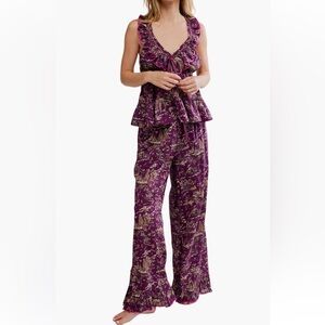 Free people ladies tangle lights pajama set